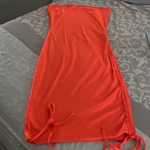 Selling Midi Strapless Dress